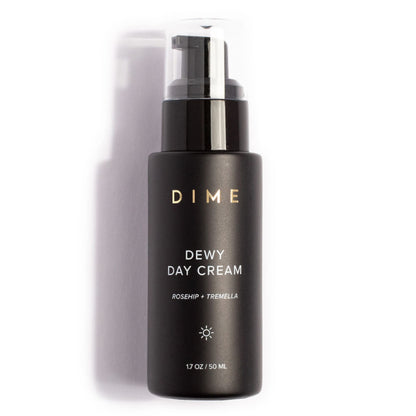 DIME Beauty Dewy Day Cream - Anti-Aging Hydrating Face Moisturizer with Rosehip Oil, Ceramides and Snow Mushroom for Dry and Combination Skin, Vegan and Cruelty-Free, 1.7 oz / 50 ml