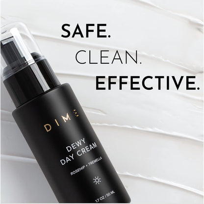 DIME Beauty Dewy Day Cream - Anti-Aging Hydrating Face Moisturizer with Rosehip Oil, Ceramides and Snow Mushroom for Dry and Combination Skin, Vegan and Cruelty-Free, 1.7 oz / 50 ml